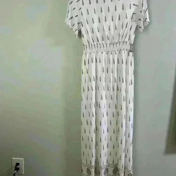 Lapogee Women’s Dress White &. Gold Made in India Size S - Picture 4 of 9